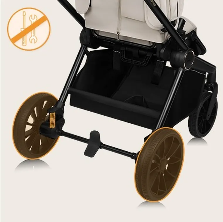 Lionelo, Mika Plus, carucior multifunctional, Beige Sand