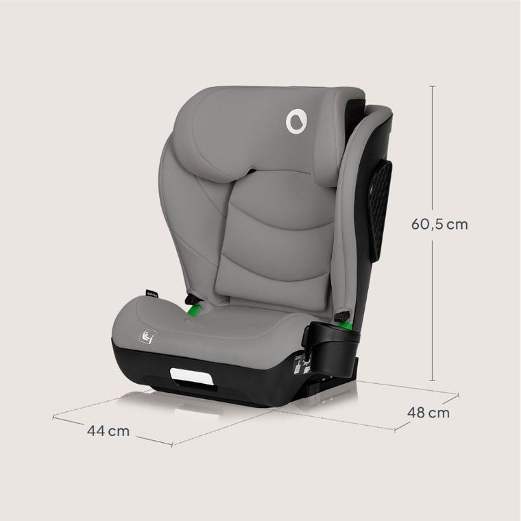 Lionelo, Neal, i-Size, scaun auto, 15-36 kg, Grey Concrete