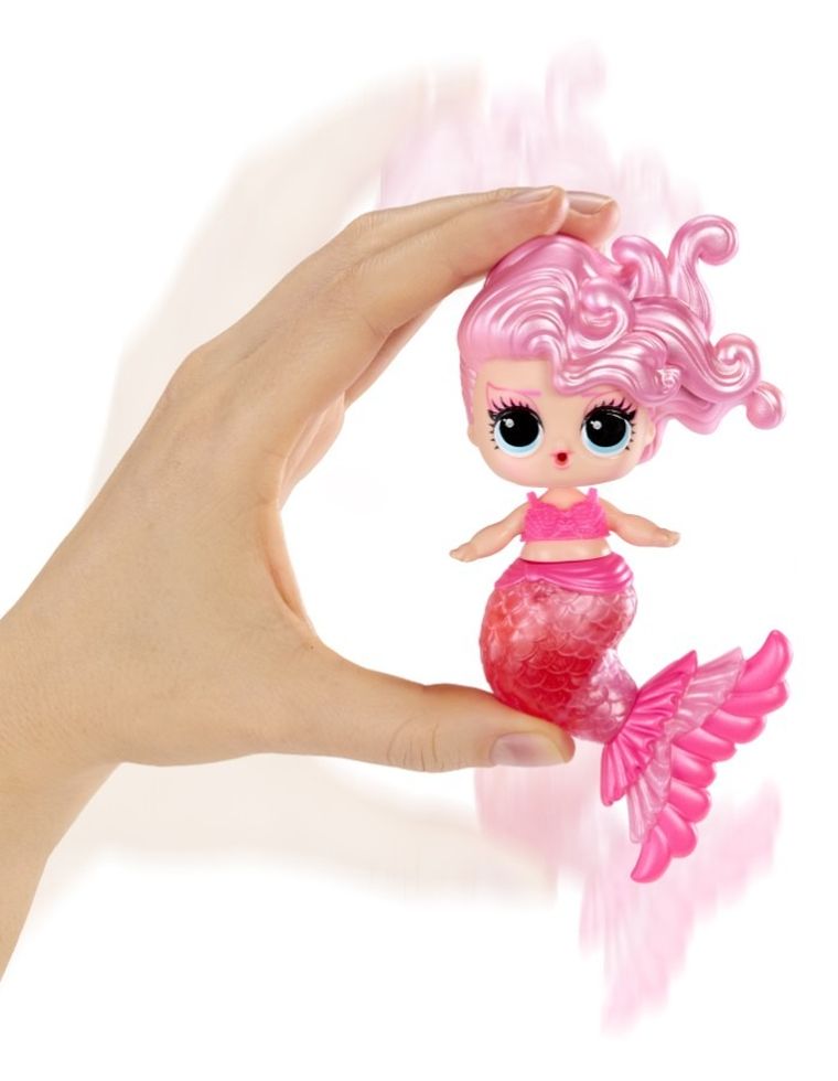 L.O.L. Surprise, Mermaids! Makeover Magic, bila surpriza cu papusa si luciu de buze, 1 buc.