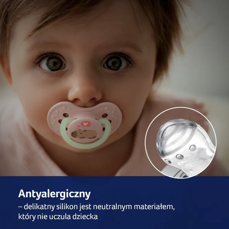 Lovi, CapiChill Boy, suzeta dinamica din silicon, 6-18m 2 buc.