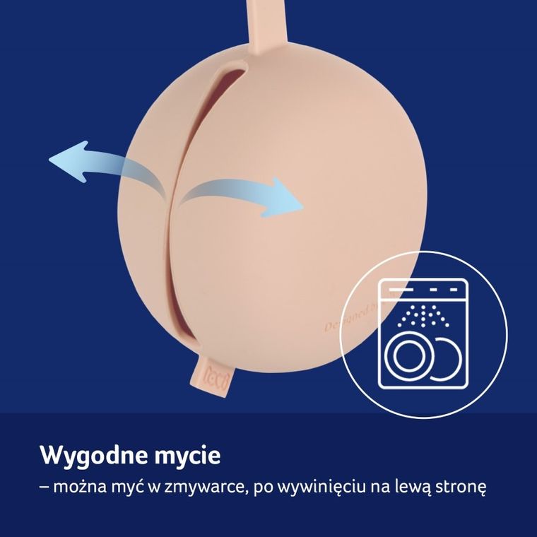 Lovi, cutie din silicon pentru suzeta, Nude