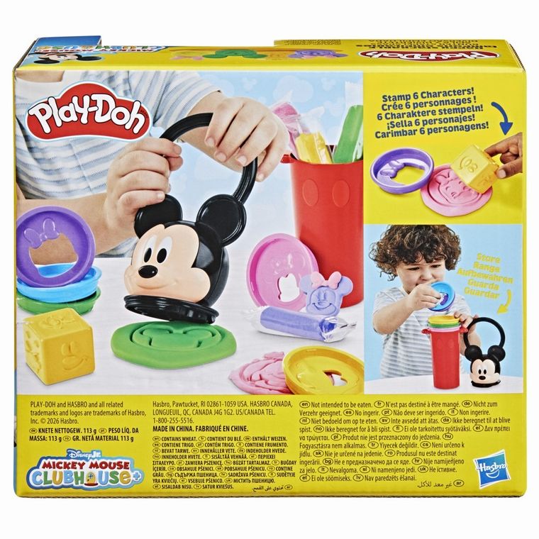 Play-Doh, Disney Jr, Mickey Mouse, Happy Stackable Empil' Formes, set creativ