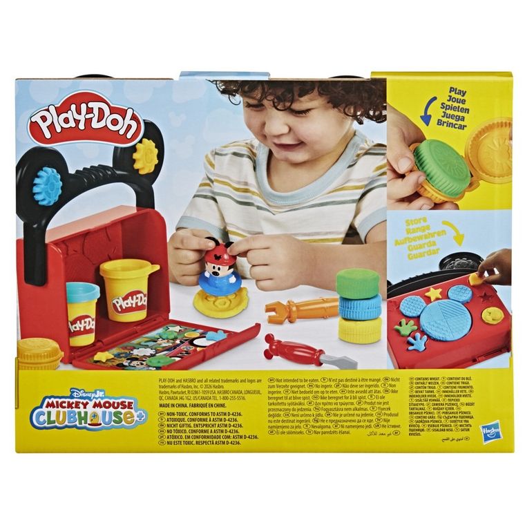 Play-Doh, Disney Jr, Mickey on-the-go Garage, set creativ