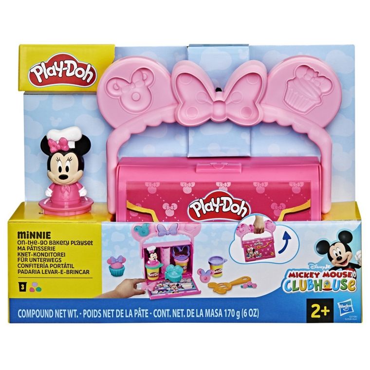 Play-Doh, Disney Jr, Minnie on-the-go Bakery, set creativ