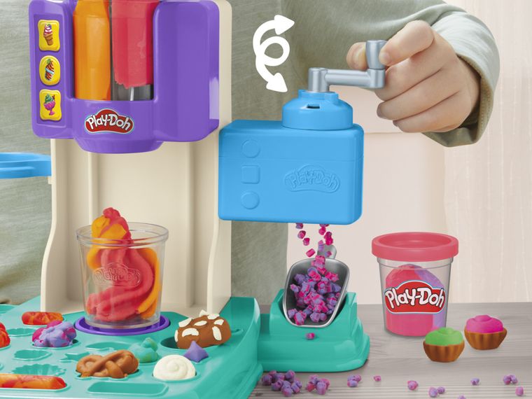 Play-Doh, Rainbow Swirl Ice Cream, set creativ de joaca