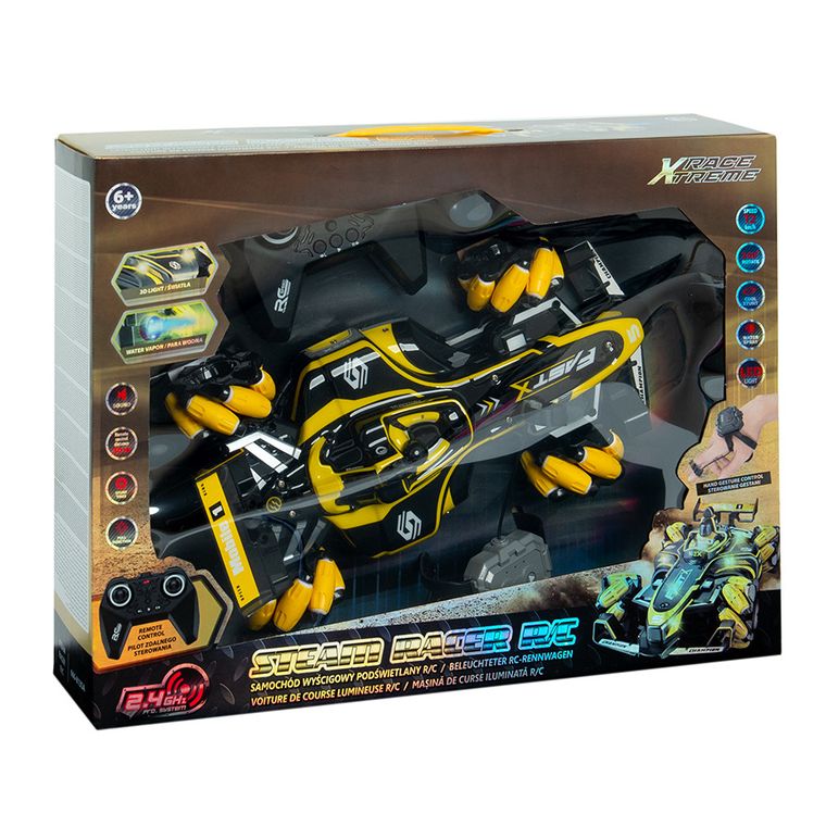 Race Xtreme, Masinuta de curse, vehicul cu lumini si abur