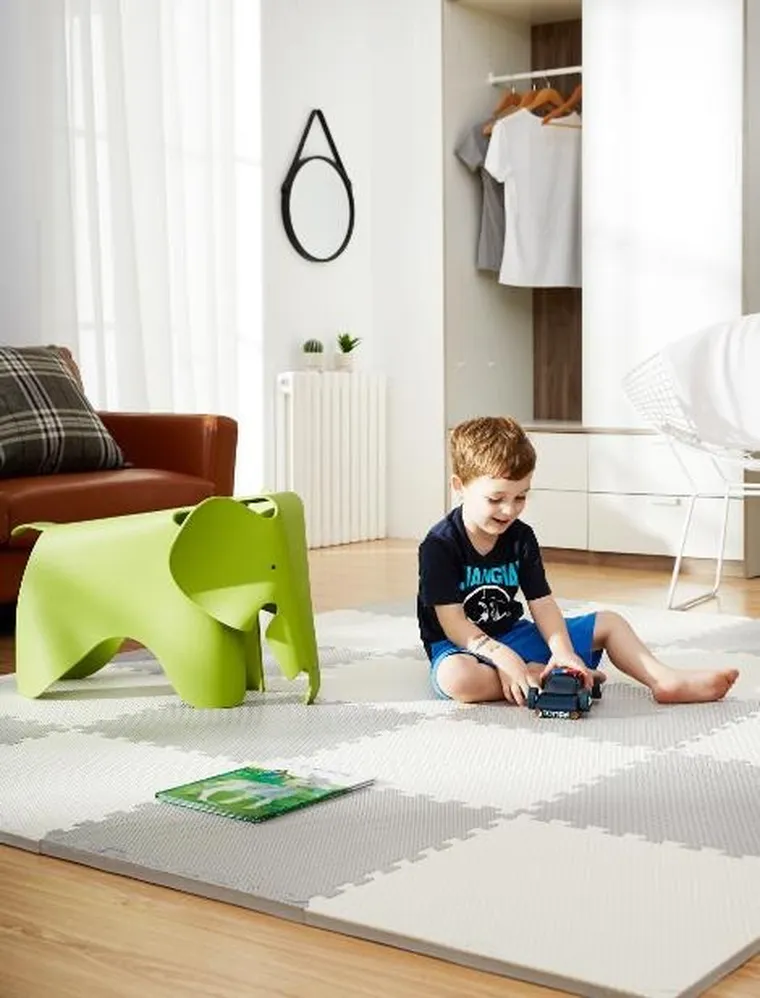 Ricokids, Covoras din spuma tip, puzzle, 60-60 cm, 4 buc.