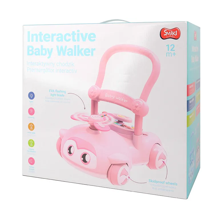 Smiki, Interactive Baby Walker, antemergator, avionas, roz