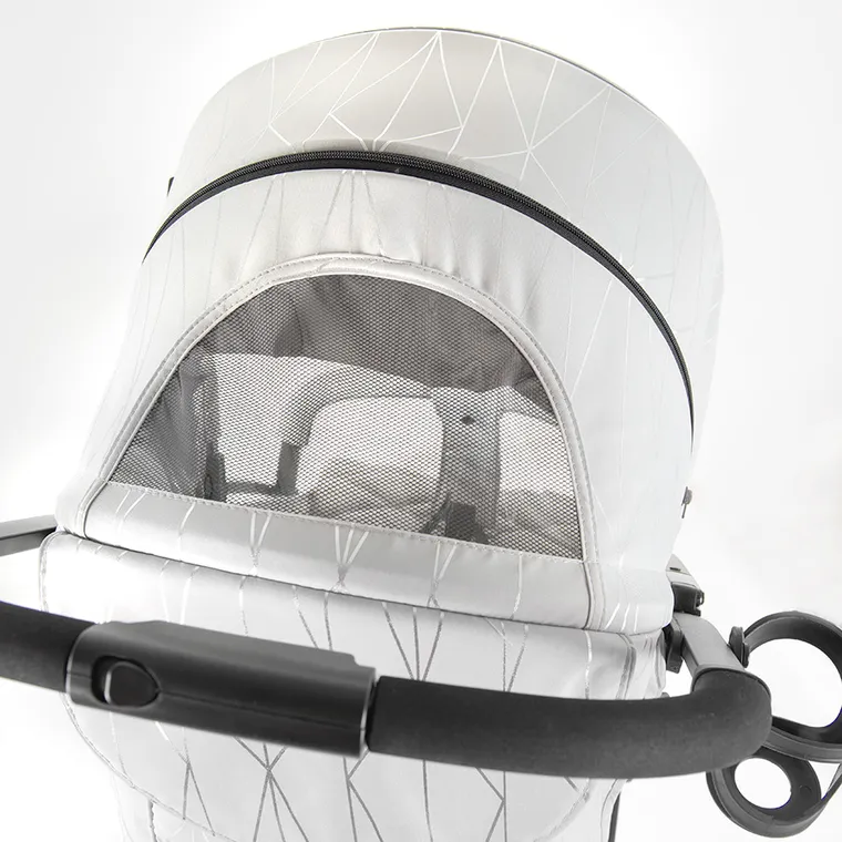 Smiki, Thunder Pro, carucior pentru copii, cadru negru, gri-argintiu