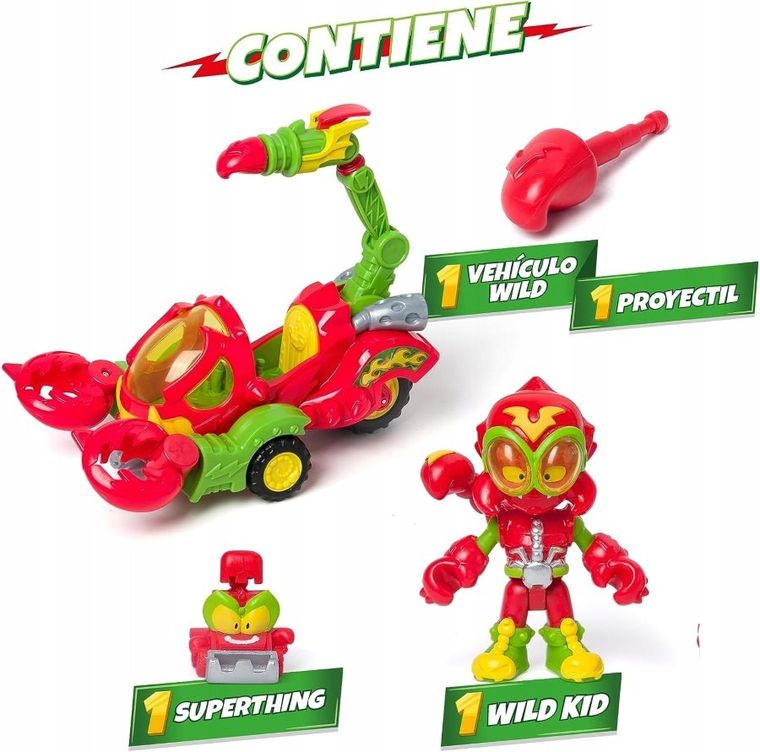SuperThings, Wild, Scorpion, masina cu figurina - smyk.ro