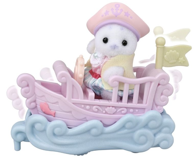 Sylvanian Families, Amusement Park Ride Set - Ride the Waves, set de joaca cu figurine, 5820