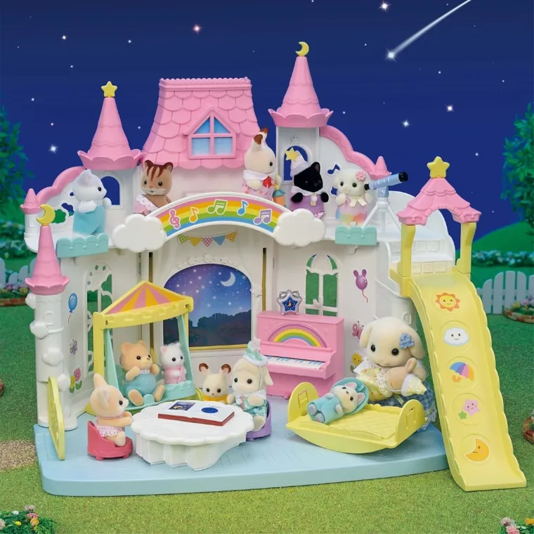 Sylvanian Families, Gradinita colorata, set cu figurine, 5743