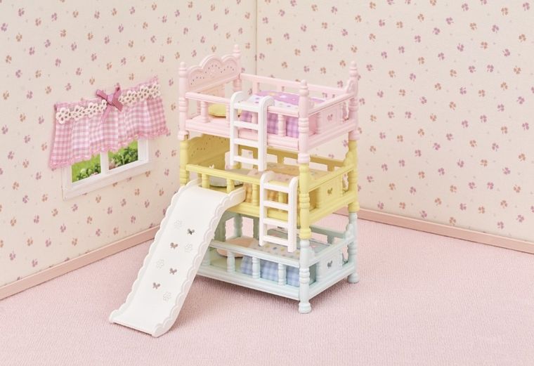 Sylvanian Families, Pat triplu, set cu accesorii, 5741