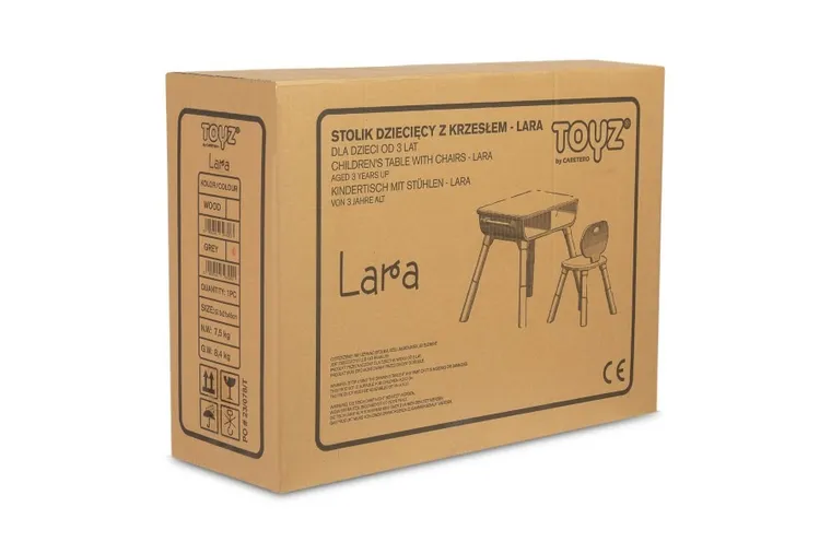 Toyz, Lara, masa si scaun pentru copii, gri