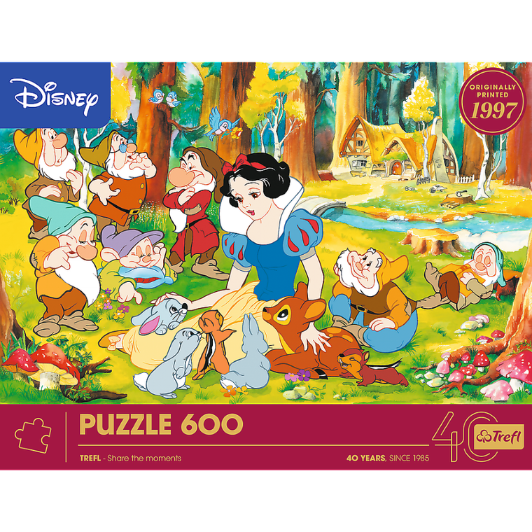 Trefl, 40 Years, Disney, Snow White, puzzle, 600 piese