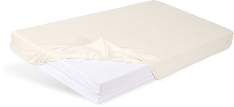 Babymatex, cearceaf jersey cu elastic, ecru, 60-120 cm