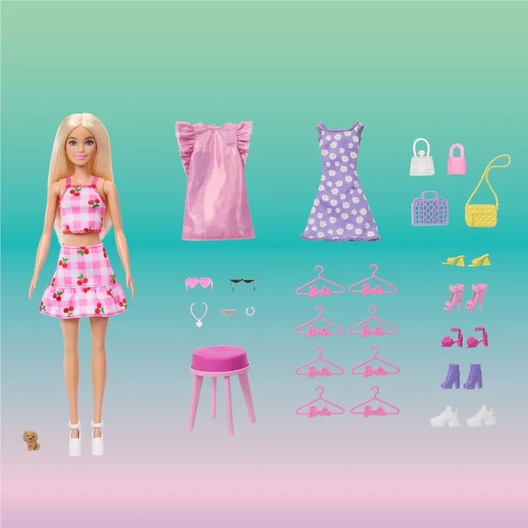 Barbie, Dream Closet 3.0, Casa de Barbie, set de joaca cu papusa si accesorii