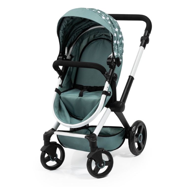 Bayer Design, Xeo, carucior multifunctional pentru papusi, verde