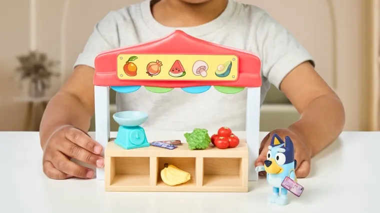 Bluey, magazin alimentar, set cu figurina