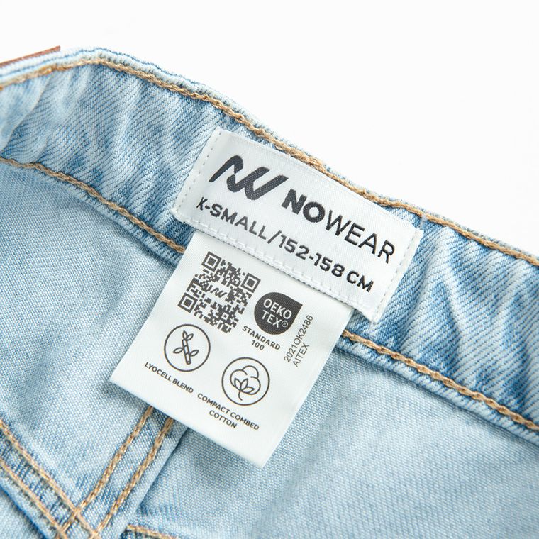 Blugi reglabili cu croiala wide leg NOWEAR