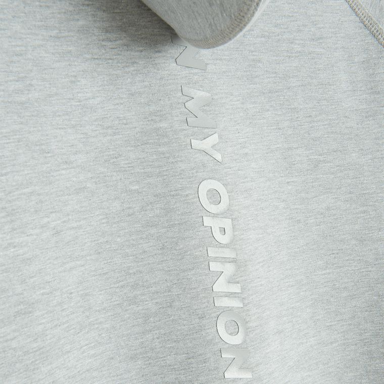 Bluza gri cu maneca scurta NOWEAR
