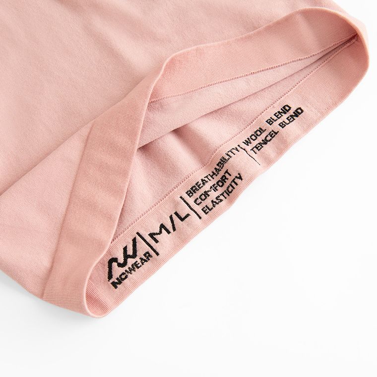 Bluza termoactiva roz cu adaos de lana NOWEAR