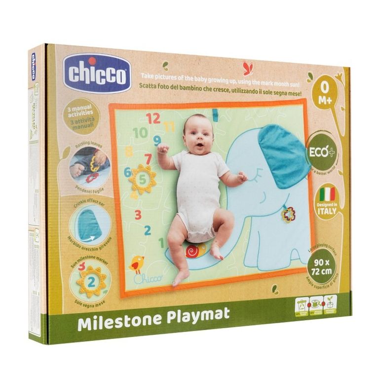 Chicco, covoras moale pentru bebelusi, Elefant, 72-90 cm