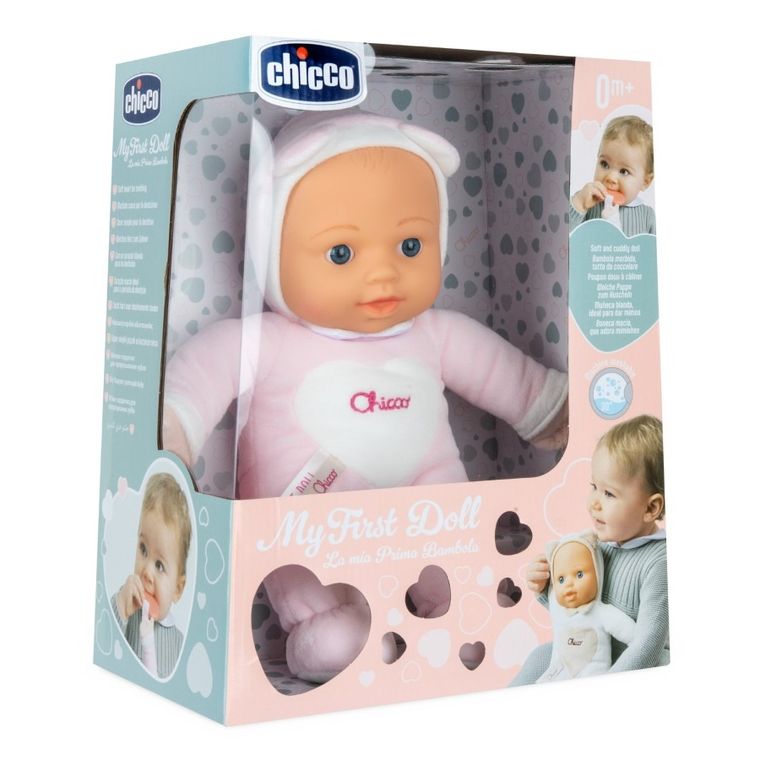 Chicco, Papusi, My First Doll, papusa, roz