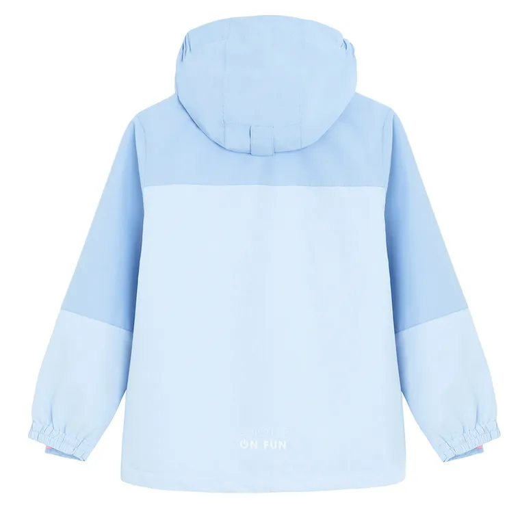 Cool Club, Geaca de ploaie cu gluga pentru fete, 3in1, Bluza polar cu fermoar, albastru