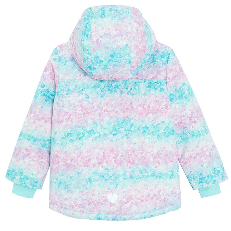 Cool Club, Geaca de schi cu gluga pentru fete, calduroasa, mix