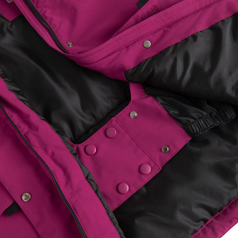 Cool Club, Geaca de schi impermeabil pentru fete, cu gluga, calduroasa, roz