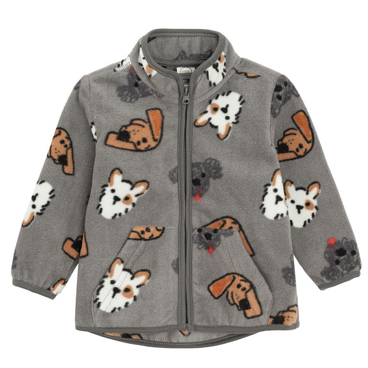 Cool Club, Vesta cu gluga pentru baieti, Bluza cu fermoar, polar, 3in1, mix
