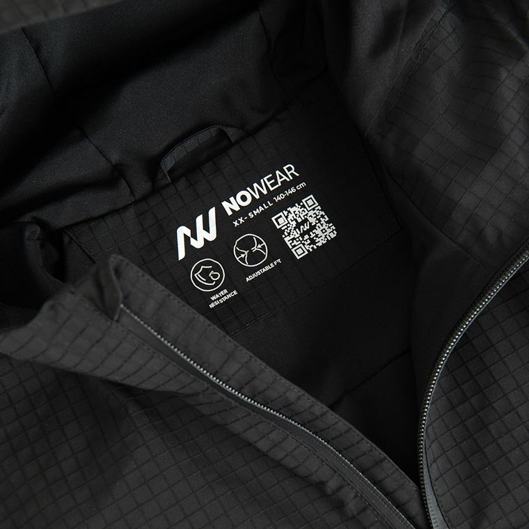 Geaca anorak impermeabila cu gluga si croiala boxy NOWEAR