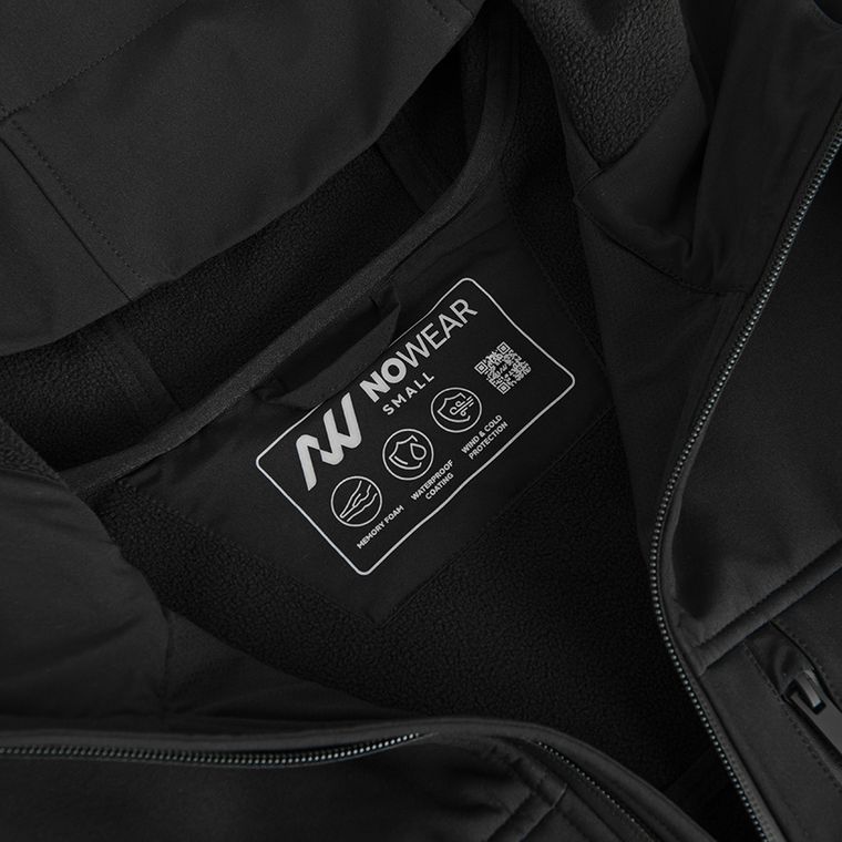 Geaca softshell oversize cu strat memory foam NOWEAR