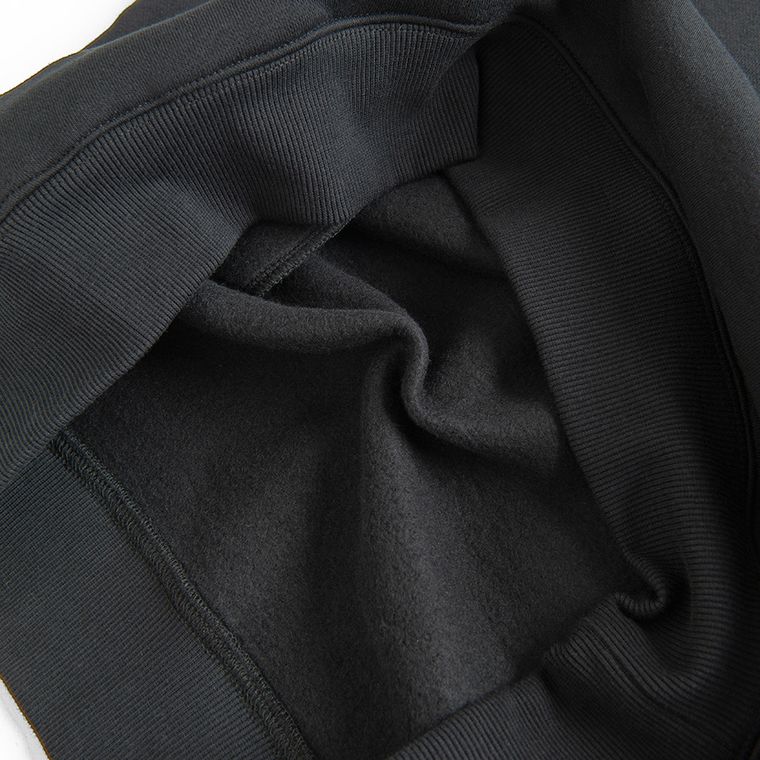 Hanorac basic negru oversize NOWEAR