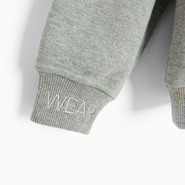 Hanorac gri cu croiala oversize NOWEAR