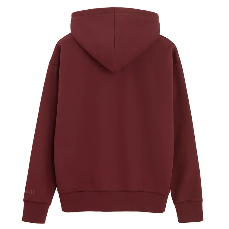 Hanorac oversize bordo cu fermoar unisex NOWEAR