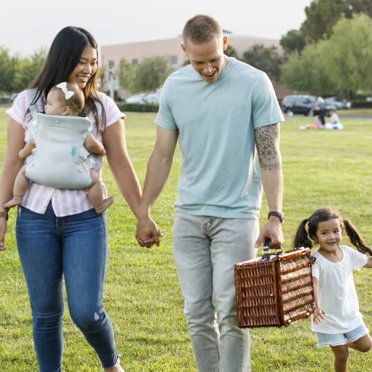 Infantino, marsupiu port-bebe 4in1 respirabil, gri