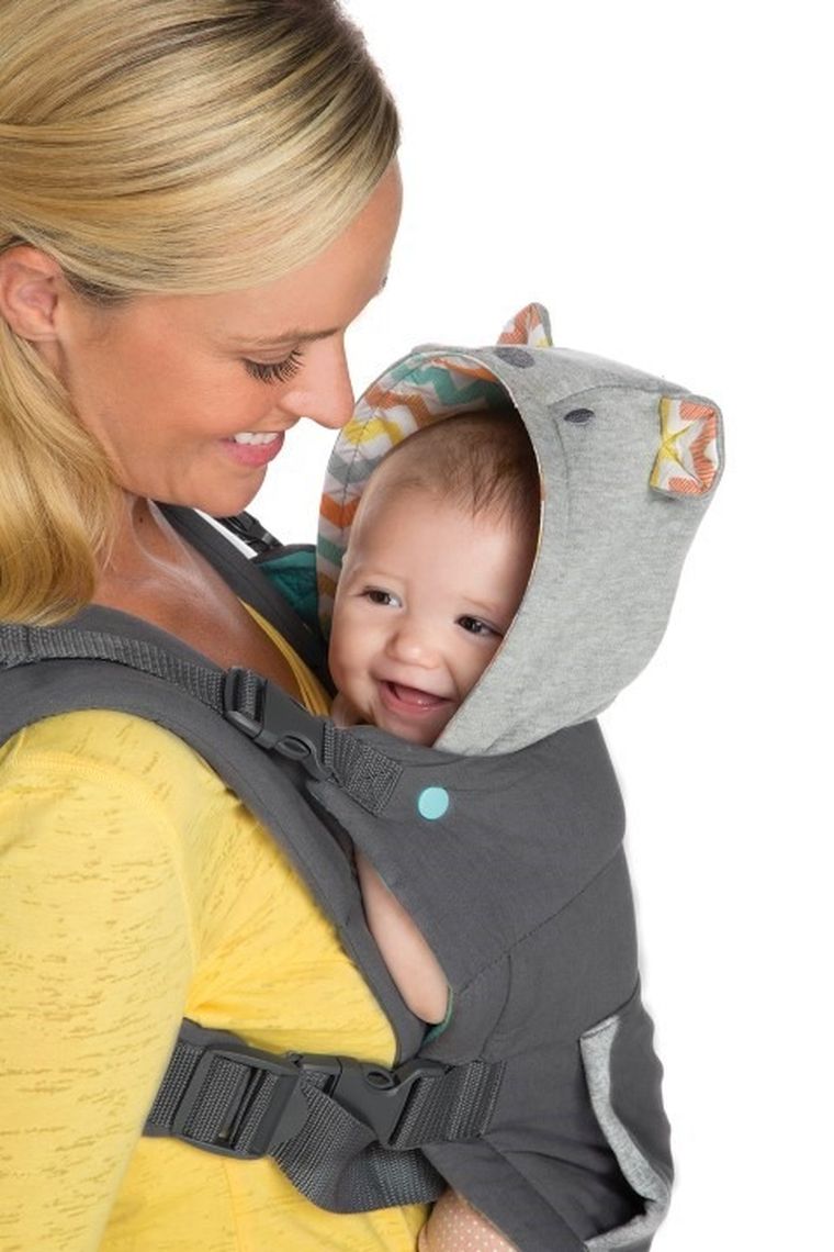 Infantino, marsupiu port-bebe ergonomic cu gluga