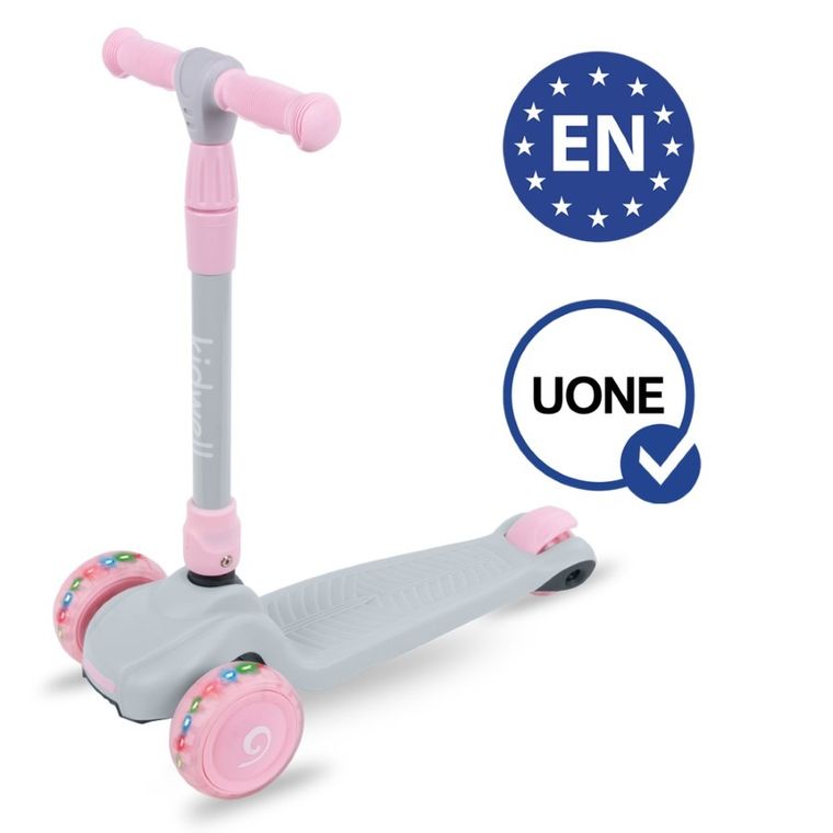Kidwell, Jax, trotineta cu 3 roti, gri-roz