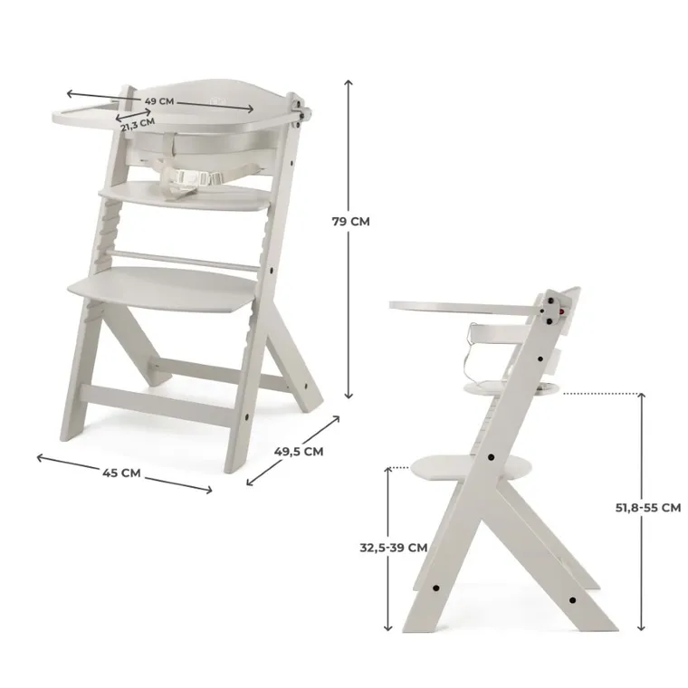 Kinderkraft, Enock, scaun de masa, Beige