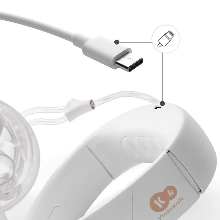 Kinderkraft, Hands-Free, pompa electrica dubla pentru san GentleNest