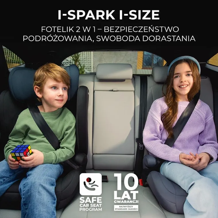 Kinderkraft, I-Spark, scaun auto, 100-150 cm, Green