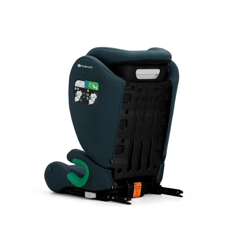 Kinderkraft, Junior Fix 2, I-Size, scaun auto pentru copii, Harbour Blue, 100-150 cm, 15-36 kg
