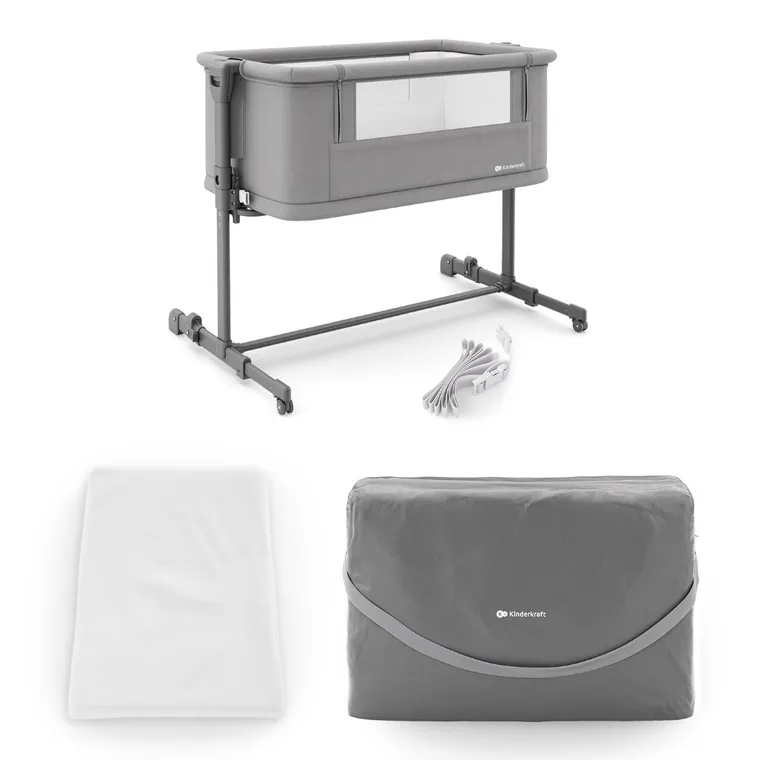 Kinderkraft, Nestee Grow 2, patut suplimentar, dark grey