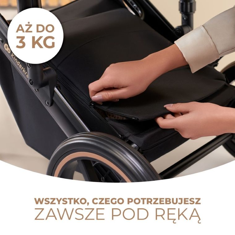 Kinderkraft, Prime 2, carucior multifunctional 2in1, Shadow Grey