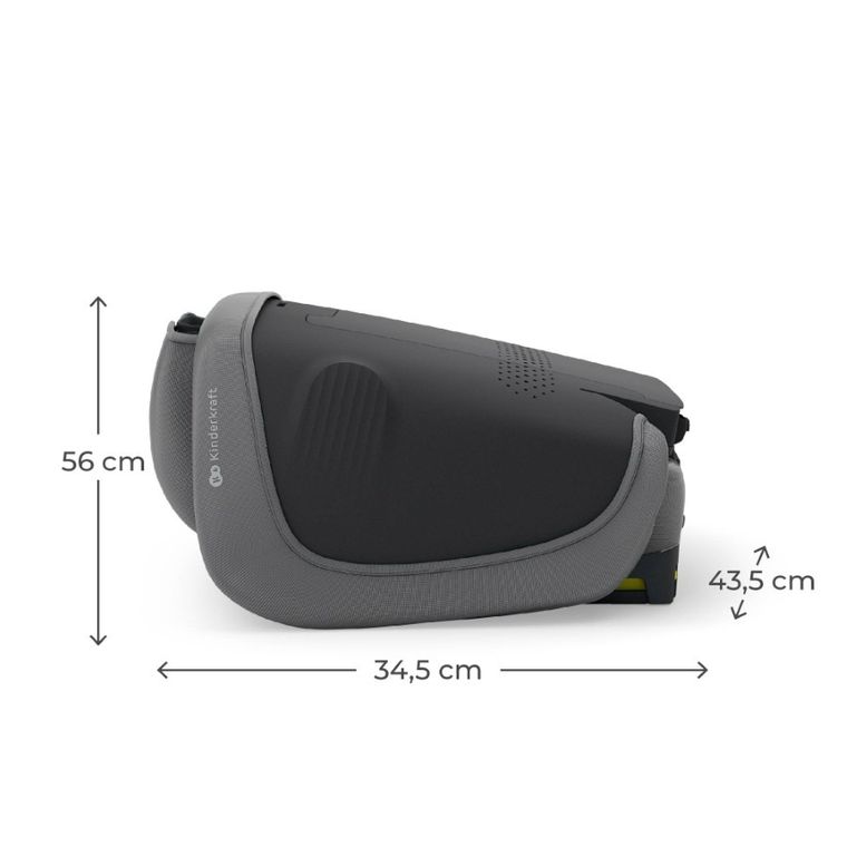Kinderkraft, Unity 2, I-Size, scaun auto, Grey, 100-150 cm, 15-36 kg