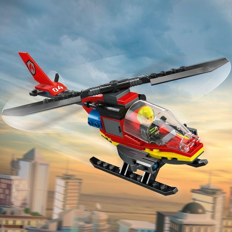 LEGO City, Elicopter de pompieri, 60411