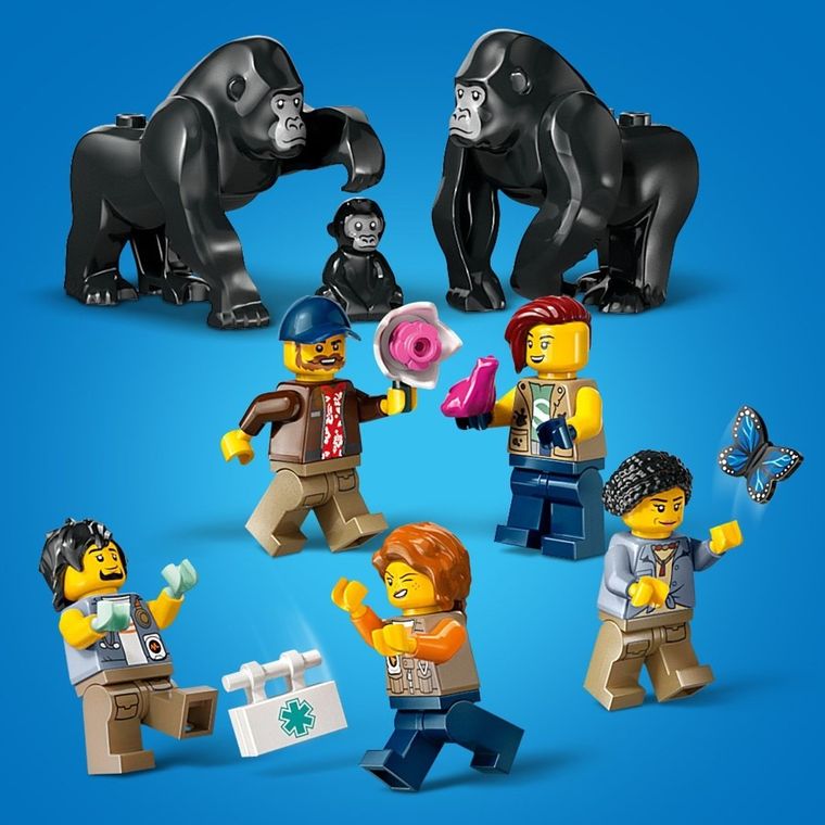 LEGO City, Elicopterul unui explorator al junglei la tabara de baza, 60437