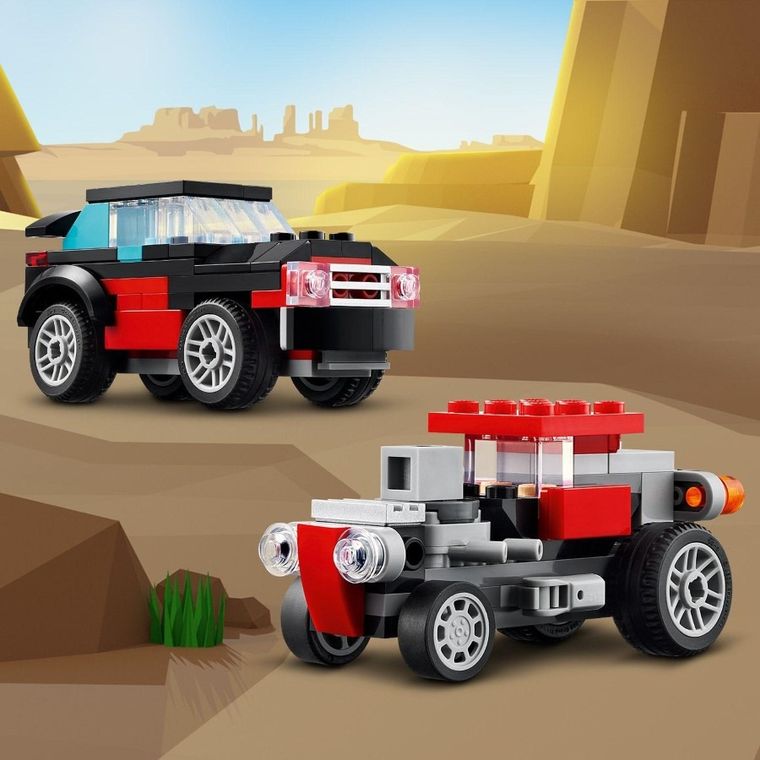 LEGO Creator, Camioneta-platforma cu elicopter, 31146